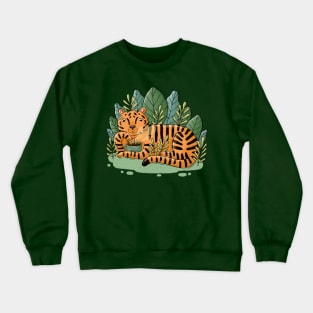 Coffee.Jungles.Tiger Crewneck Sweatshirt